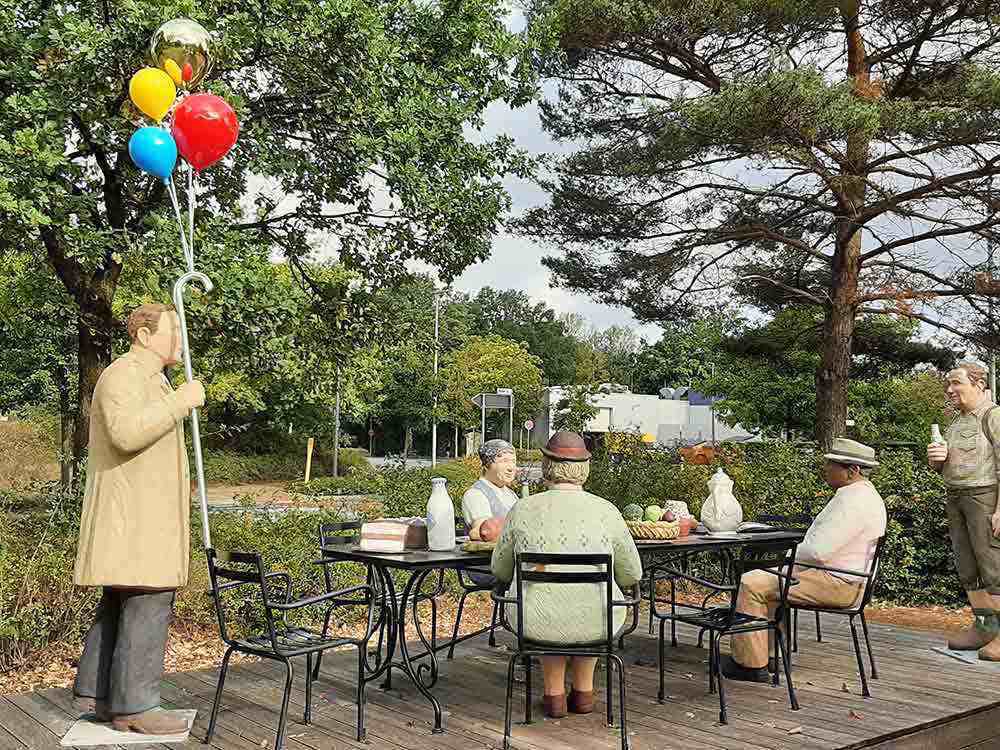 Schloß Holte Stukenbrock, Pollhans Bürgermeister mit Luftballons, 14. und 17. Oktober 2022