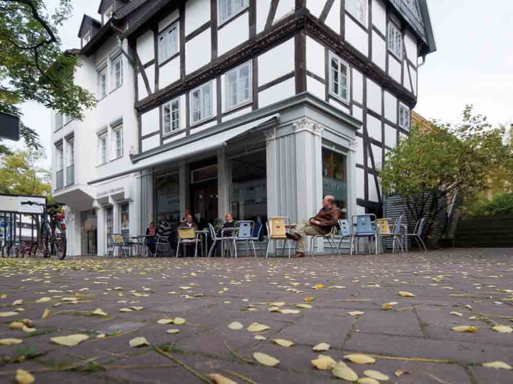Café Bohne in Gütersloh, ein echtes Straßencafé
