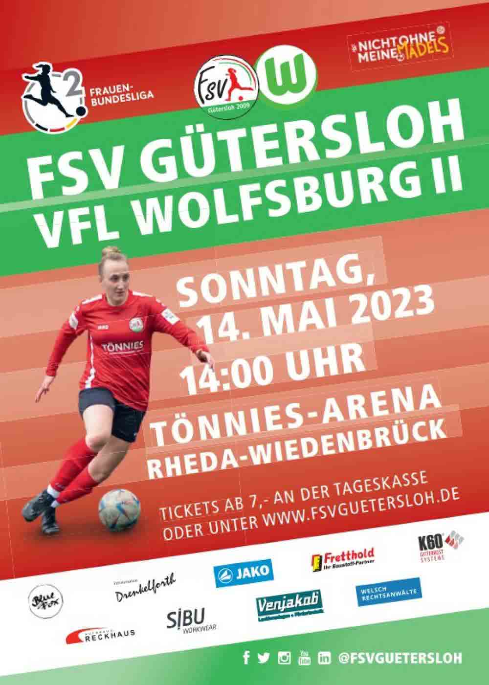 Fuißball in Gütersloh, 2. Frauen Bundesliga, FSV Gütersloh trifft auf den VFL Wolfsburg II