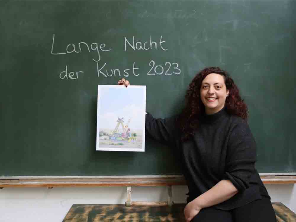 Gütersloh, Lange Nacht der Kunst 2023, Weberei zeigt verschiedene Perspektiven