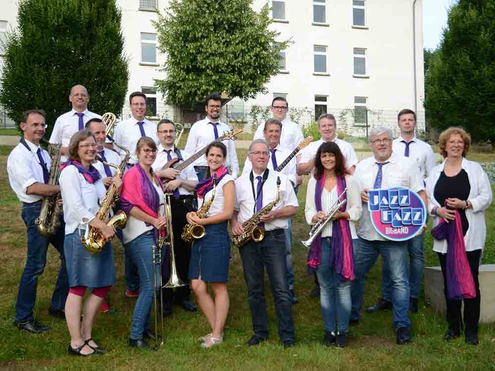 Jazz Fazz Big Band swingt in der LWL Klinik Hemer, 15. August 2023