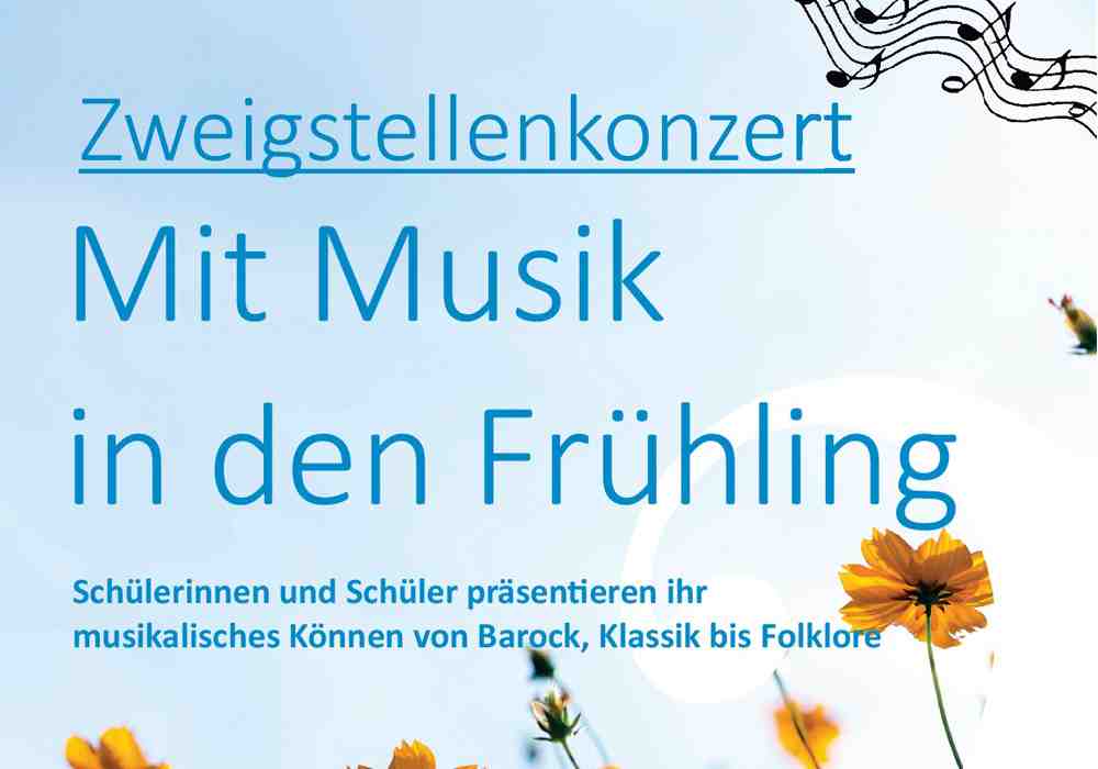Frühlingskonzert der Kreismusikschule am 09.03.24 im Wilhalm Saal